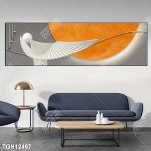 Tranh canvas decor phòng khách đẹp hiện đại