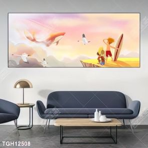 Tranh treo tường ghép bộ nhiều tấm đẹp hiện đại