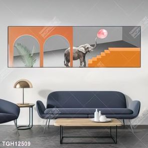 Tranh treo phòng khách đẹp ghép bộ