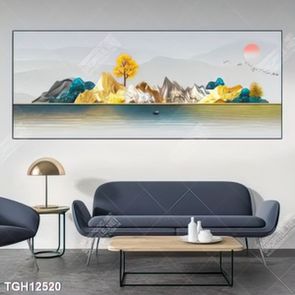 Tranh ghép 3d in vải canvas