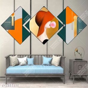 Tranh ghép theo bộ trang trí tường nhà độc đáo
