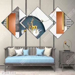 Tranh decor phong cách nội thất tối giản