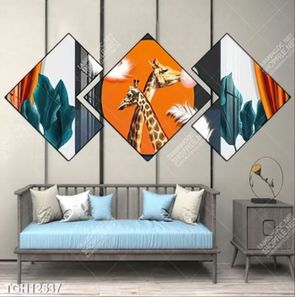 Tranh treo tường 3D đẹp cho phòng khách hiện đại
