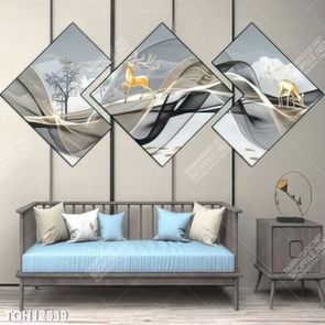 Tranh canvas decor phòng khách đẹp hiện đại