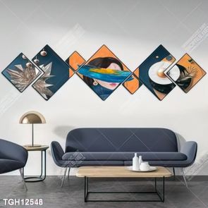 Tranh ghép tráng gương treo trang trí tường