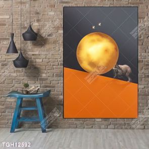 Tranh ghép theo bộ trang trí tường nhà độc đáo
