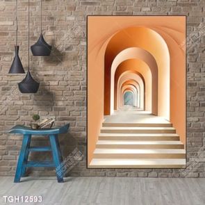 Tranh ghép tôn vẻ đẹp mảng tường trắng