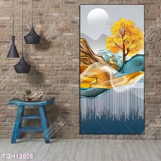 Tranh ghép 3d in vải canvas