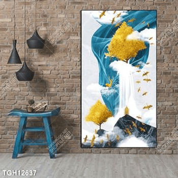 Tranh ghép 3d in vải canvas