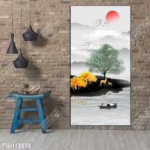 Tranh ghép tráng gương treo trang trí tường