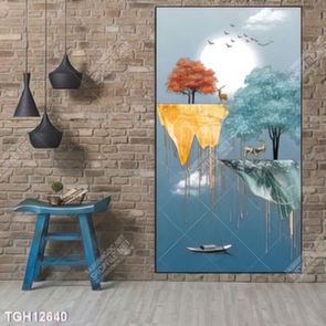 Tranh treo tường ghép bộ nhiều tấm đẹp hiện đại