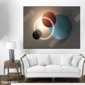 Tranh ghép 3d in vải canvas