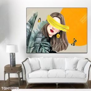 Tranh decor phong cách nội thất tối giản