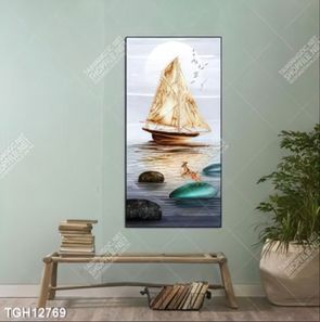 Tranh decor phong cách nội thất tối giản