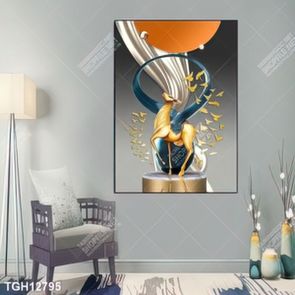 Tranh ghép 3d in vải canvas
