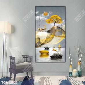 Tranh treo phòng khách đẹp ghép bộ