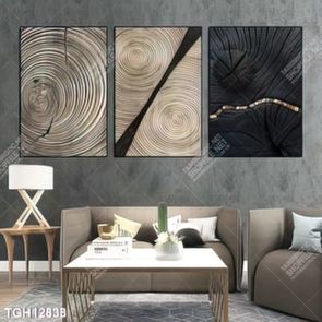 Tranh treo phòng khách đẹp ghép bộ