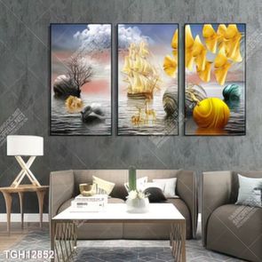 Tranh treo tường 3D đẹp cho phòng khách hiện đại