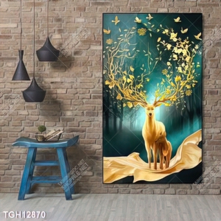 Tranh ghép tôn vẻ đẹp mảng tường trắng