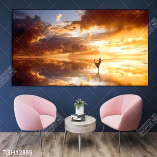 Tranh ghép tráng gương treo trang trí tường