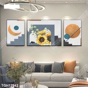 Tranh ghép 3d in vải canvas