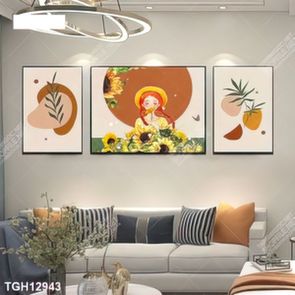 Tranh ghép tráng gương treo trang trí tường