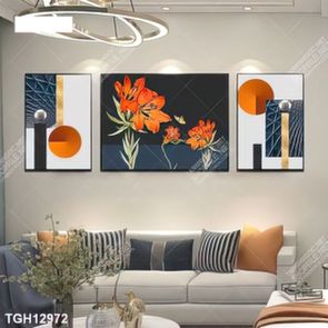 Tranh ghép theo bộ trang trí tường nhà độc đáo