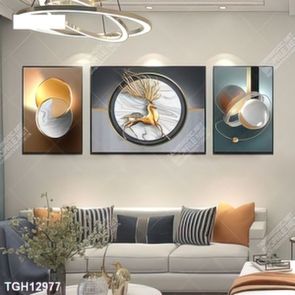 Tranh decor phong cách nội thất tối giản