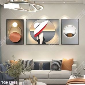 Tranh ghép 3d in vải canvas
