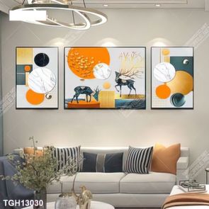 Tranh ghép 3d in vải canvas