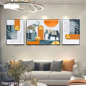 Tranh ghép tráng gương treo trang trí tường