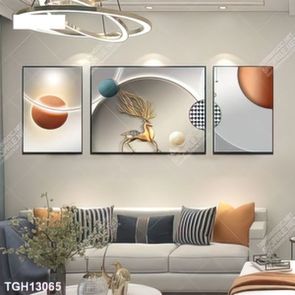 Tranh canvas decor phòng khách đẹp hiện đại