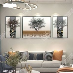 Tranh ghép tráng gương treo trang trí tường