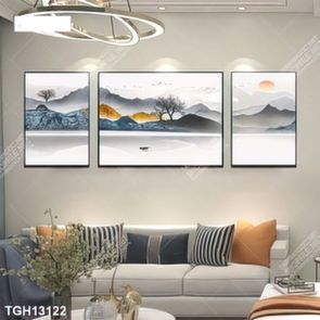 Tranh decor phong cách nội thất tối giản