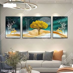 Tranh treo tường 3D đẹp cho phòng khách hiện đại