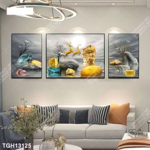 Tranh canvas decor phòng khách đẹp hiện đại