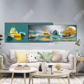 Tranh ghép 3d in vải canvas