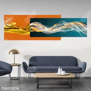 Tranh ghép tôn vẻ đẹp mảng tường trắng