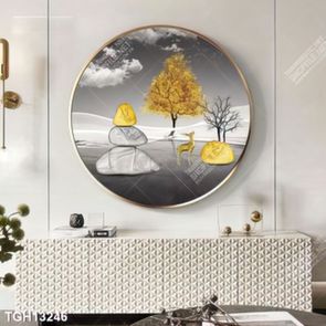 Tranh ghép 3d in vải canvas