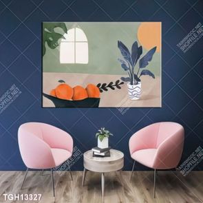 Tranh decor phong cách nội thất tối giản
