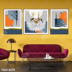 Tranh decor phong cách nội thất tối giản