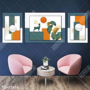 Tranh ghép 3d in vải canvas