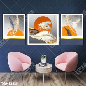Tranh ghép theo bộ trang trí tường nhà độc đáo
