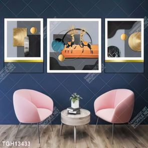 Tranh canvas decor phòng khách đẹp hiện đại