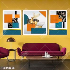 Tranh ghép 3d in vải canvas