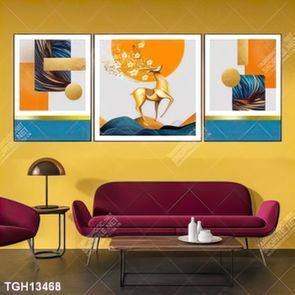 Tranh ghép theo bộ trang trí tường nhà độc đáo