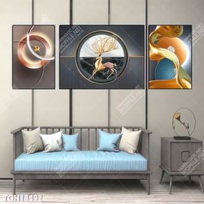 Tranh treo tường 3D đẹp cho phòng khách hiện đại