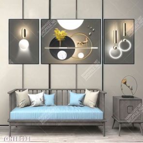 Tranh canvas decor phòng khách đẹp hiện đại