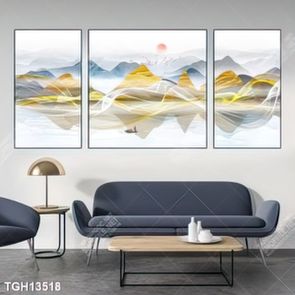 Tranh ghép tráng gương treo trang trí tường
