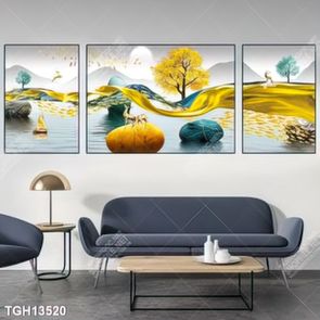 Tranh treo tường ghép bộ nhiều tấm đẹp hiện đại
